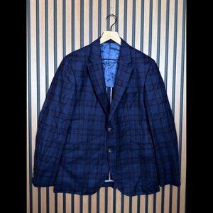 Hackett London Blazer 42R Men’s Blue Loro Piana 100% Italian Wool